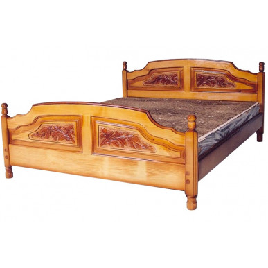 Кровать Филенка Классика (резьба 4-х филенчатая)
