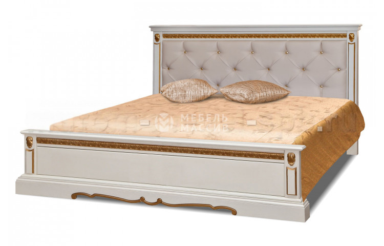 Кровать Милано-тахта с каретной стяжкой из березы