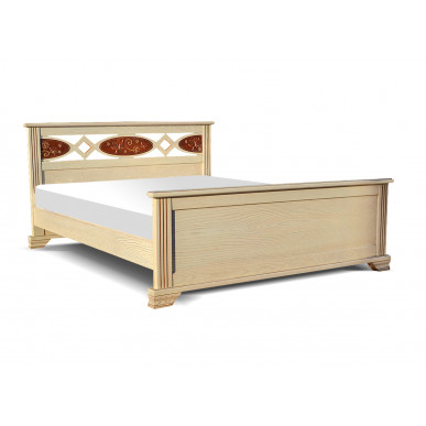 Кровать Лирона (сосна, резьба береза)