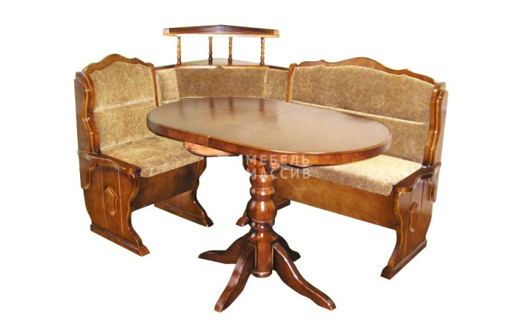 Кухонный уголок Оксана-П с полкой