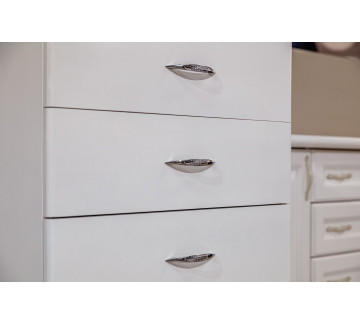 Тумба Бали 5 ящиков (белая эмаль)